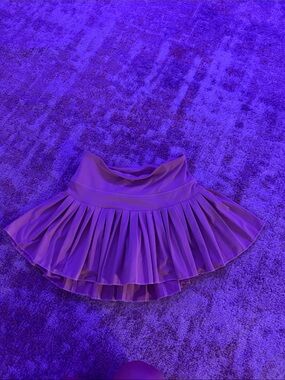 T.J.Maxx Purple Pleated Circle Skater Skirt